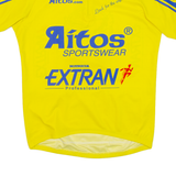 Cycling Mens Jersey Yellow 1/4 Zip L
