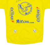 Cycling Mens Jersey Yellow 1/4 Zip L