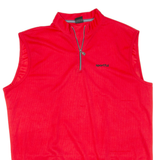 SPORTFUL Cycling Mens Jersey Red Sleeveless 1/4 Zip XL