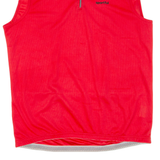 SPORTFUL Cycling Mens Jersey Red Sleeveless 1/4 Zip XL