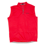 SPORTFUL Cycling Mens Jersey Red Sleeveless 1/4 Zip XL