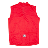 SPORTFUL Cycling Mens Jersey Red Sleeveless 1/4 Zip XL