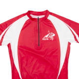 Cycling Mens Jersey Red 1/2 Zip M