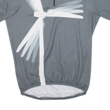 Cycling Mens Jersey Grey 1/4 Zip L