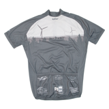 Cycling Mens Jersey Grey 1/4 Zip L