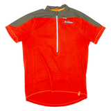 Cycling Mens Jersey Orange 1/2 Zip L