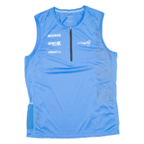 CRAFT Mens Jersey Blue Sleeveless 1/2 Zip M
