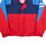 TRADER BAY Mens Jacket Red 90s Colourblock L