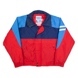 TRADER BAY Mens Jacket Red 90s Colourblock L
