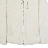 CALVIN KLEIN Womens Fleece Jacket Cream M