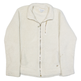 CALVIN KLEIN Womens Fleece Jacket Cream M