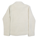 CALVIN KLEIN Womens Fleece Jacket Cream M