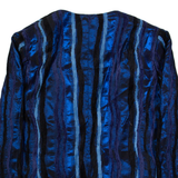 SOMMERMAN Lightweight Womens Blazer Jacket Blue 90s Striped L