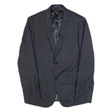 DKNY Slim Fit Mens Blazer Jacket Grey Wool M