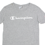 CHAMPION Womens T-Shirt Grey Crew Neck XS