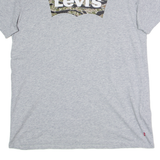 LEVI'S Mens T-Shirt Grey Crew Neck L