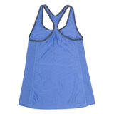 NIKE Womens Vest Blue Sleeveless Roll Neck XS