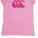 CANTERBURY Womens T-Shirt Pink Crew Neck UK 12