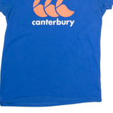 CANTERBURY Womens T-Shirt Blue Crew Neck UK 10