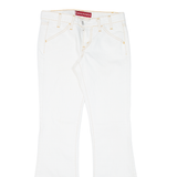 LEVI'S Superlow Womens Trousers White Regular Flared W29 L30