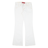 LEVI'S Superlow Womens Trousers White Regular Flared W29 L30