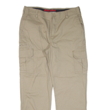 DICKIES Cargo Workwear Mens Trousers Beige Regular Straight W36 L32