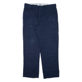 DICKIES 874 Workwear Mens Trousers Blue Regular Straight W38 L32