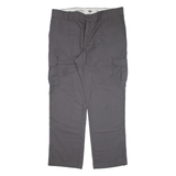 DICKIES Cargo Workwear Mens Trousers Grey Regular Straight W40 L32