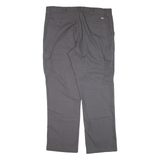 DICKIES Cargo Workwear Mens Trousers Grey Regular Straight W40 L32