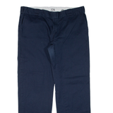DICKIES 774 Workwear Womens Trousers Blue Regular Straight W36 L30