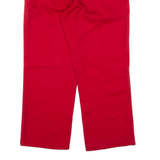 DICKIES Workwear Womens Trousers Red Regular Straight W29 L22