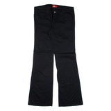 DICKIES Workwear Womens Trousers Black Regular Flared W32 L31