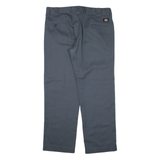 DICKIES Workwear Mens Trousers Grey Slim Straight W36 L28
