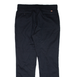 DICKIES 776 Workwear Womens Trousers Black Slim Straight W36 L30