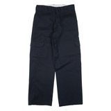 DICKIES Cargo Workwear Mens Trousers Black Relaxed Straight W29 L29