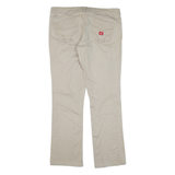 DICKIES Workwear Womens Trousers Beige Slim Bootcut W32 L27