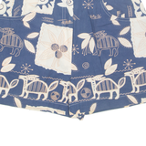 Womens Chino Shorts Blue 90s Floral S W27