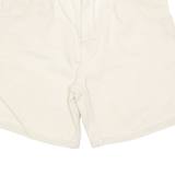 SILVER FERDY Womens Denim Shorts Cream M W31