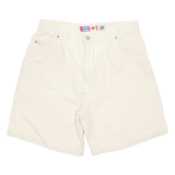 SILVER FERDY Womens Denim Shorts Cream M W31