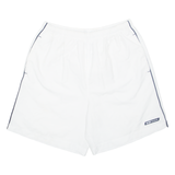 REEBOK Mesh Lined Mens Sports Shorts White L W31