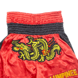 Thai Boxing Mens Sports Shorts Red L W29