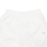 PUMA Mesh Lined Mens Sports Shorts White M W30