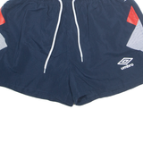 UMBRO Mesh Lined Womens Sports Shorts Blue XS W24