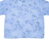 PURITAN Mens Hawaiian Shirt Blue Floral XL