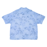 PURITAN Mens Hawaiian Shirt Blue Floral XL