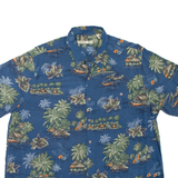 BATIK BAY Islands Mens Hawaiian Shirt Blue Floral XL