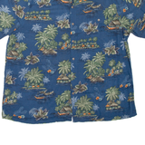 BATIK BAY Islands Mens Hawaiian Shirt Blue Floral XL