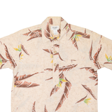 PEARL Mens Hawaiian Shirt Pink Floral L