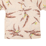 PEARL Mens Hawaiian Shirt Pink Floral L