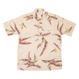 PEARL Mens Hawaiian Shirt Pink Floral L